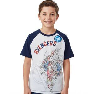 Marvel Avengers Big Boy Reversible Flip Sequins Raglan Graphic T-Shirt (XL) NWT